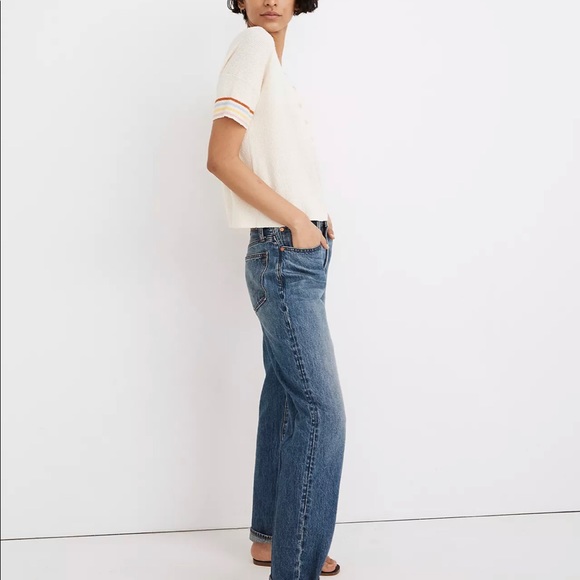 Madewell everyday sweater shirt w/ rainbow sleeves - Picture 8 of 10